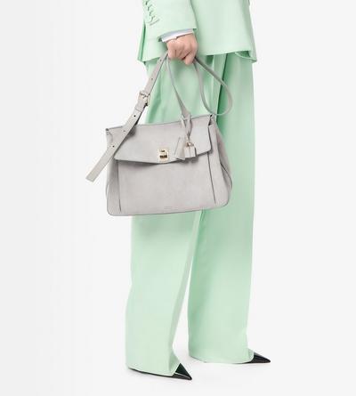 TOM FORD LEATHER CLOUDBURST BESACE EN DAIM FORMAT MOYEN