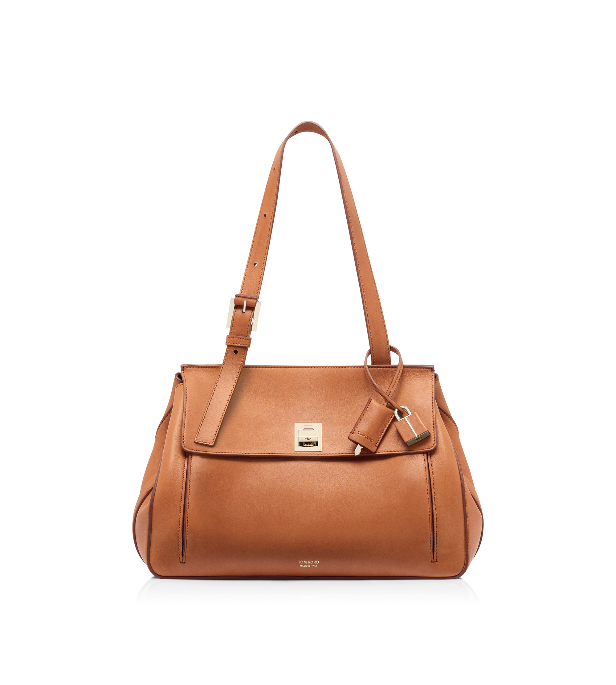 NATURAL LEATHER MEDIUM BESACE | TOM FORD Fashion