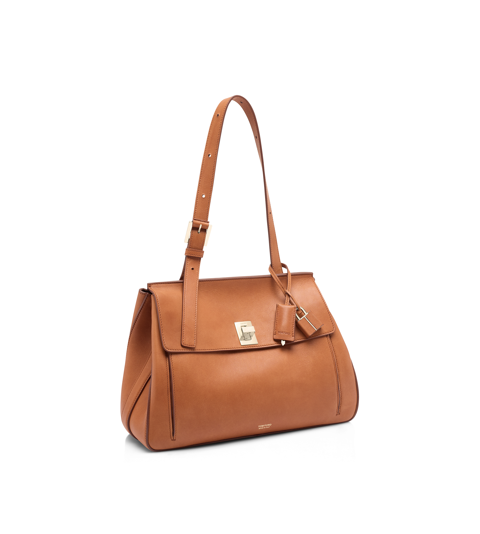 NATURAL LEATHER MEDIUM BESACE | TOM FORD Fashion