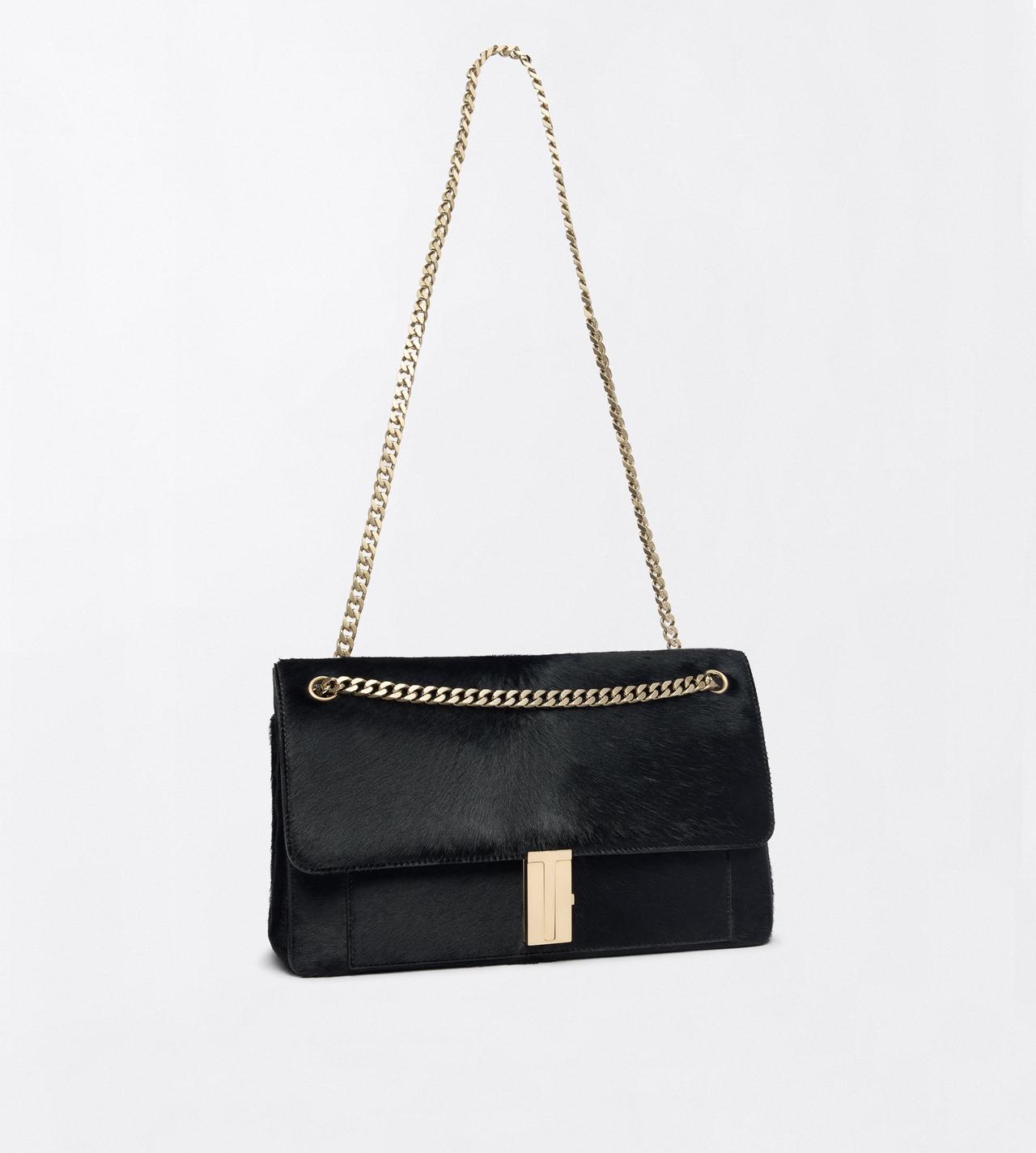TOM FORD LEATHER BLACK SAC &Agrave; BANDOULI&Egrave;RE CHA&Icirc;NE MIA EN CUIR DE VEAU