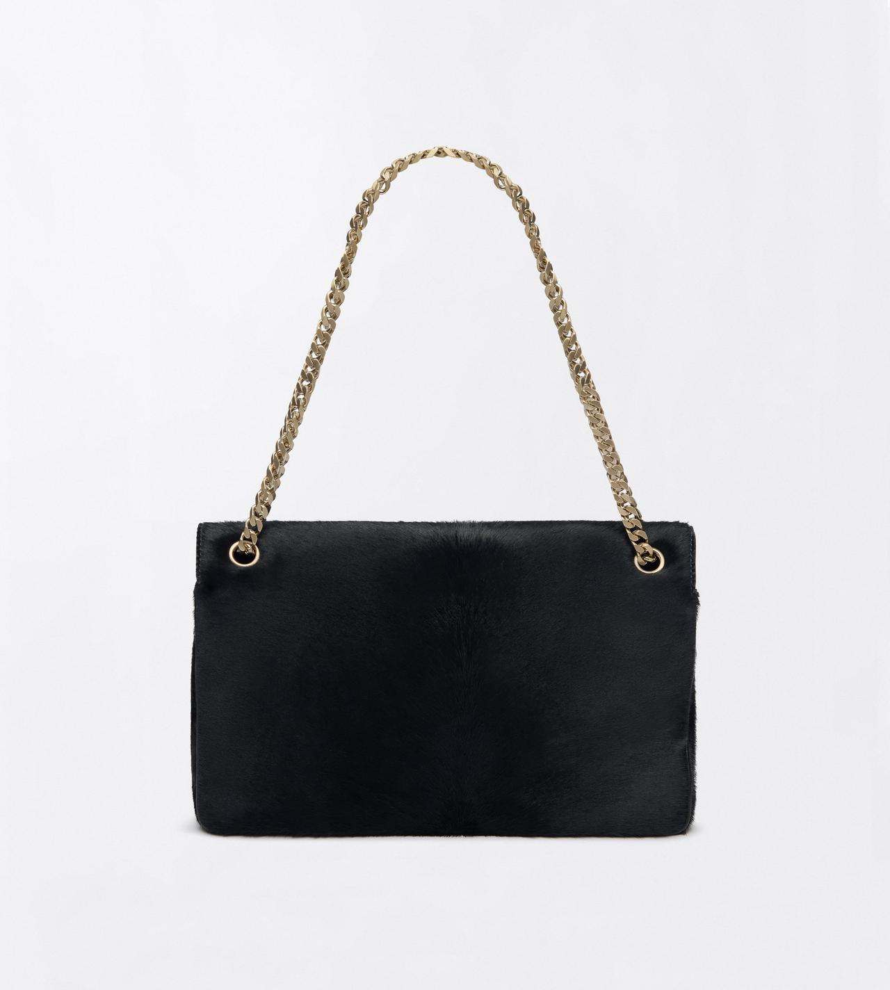 TOM FORD LEATHER BLACK SAC &Agrave; BANDOULI&Egrave;RE CHA&Icirc;NE MIA EN CUIR DE VEAU