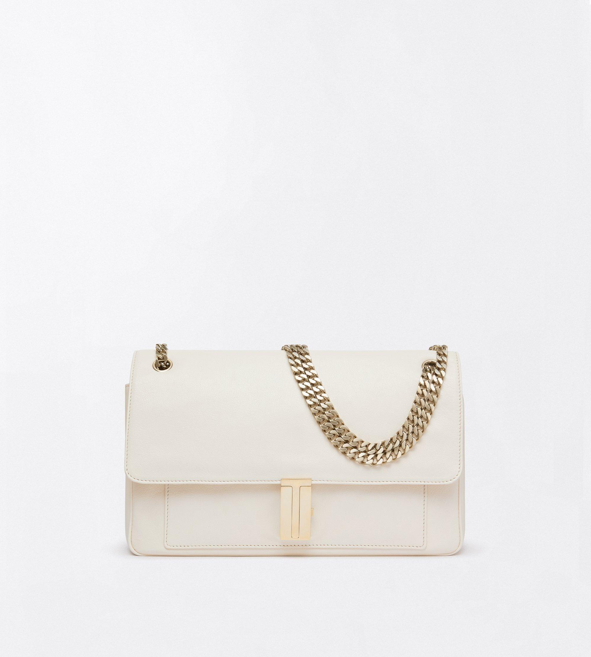 SAC &Agrave; BANDOULI&Egrave;RE CHA&Icirc;NE MIA EN CUIR FLEUR SOUPLE BRILLANT