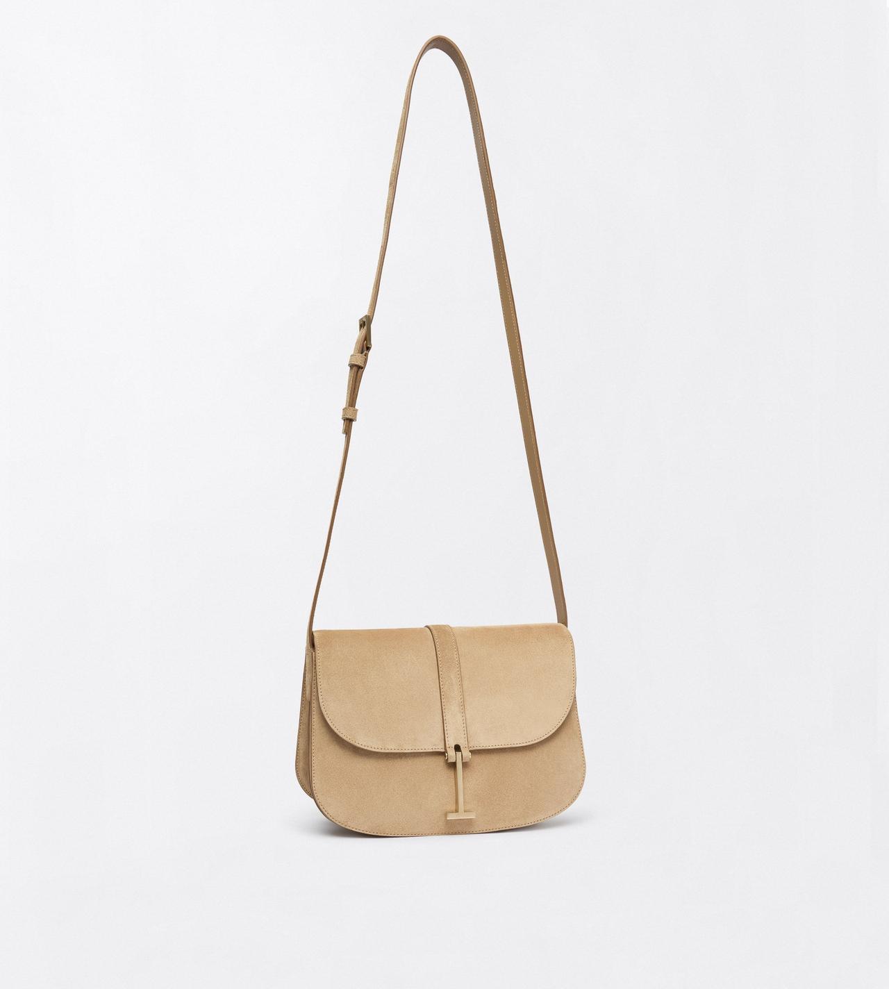 TOM FORD LEATHER AMPHORA SUEDE LEATHER KARA SMALL CROSSBODY BAG
