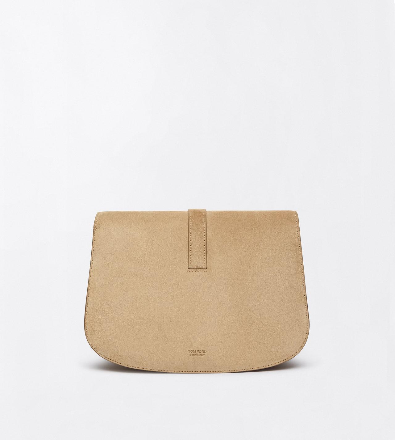 TOM FORD LEATHER AMPHORA SUEDE LEATHER KARA SMALL CROSSBODY BAG