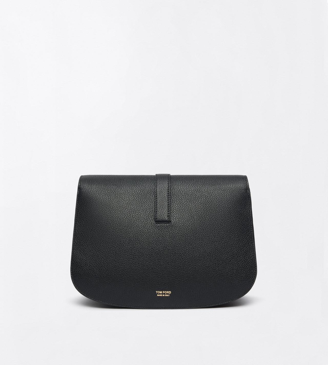 TOM FORD LEATHER BLACK GRAIN LEATHER KARA SMALL CROSSBODY BAG
