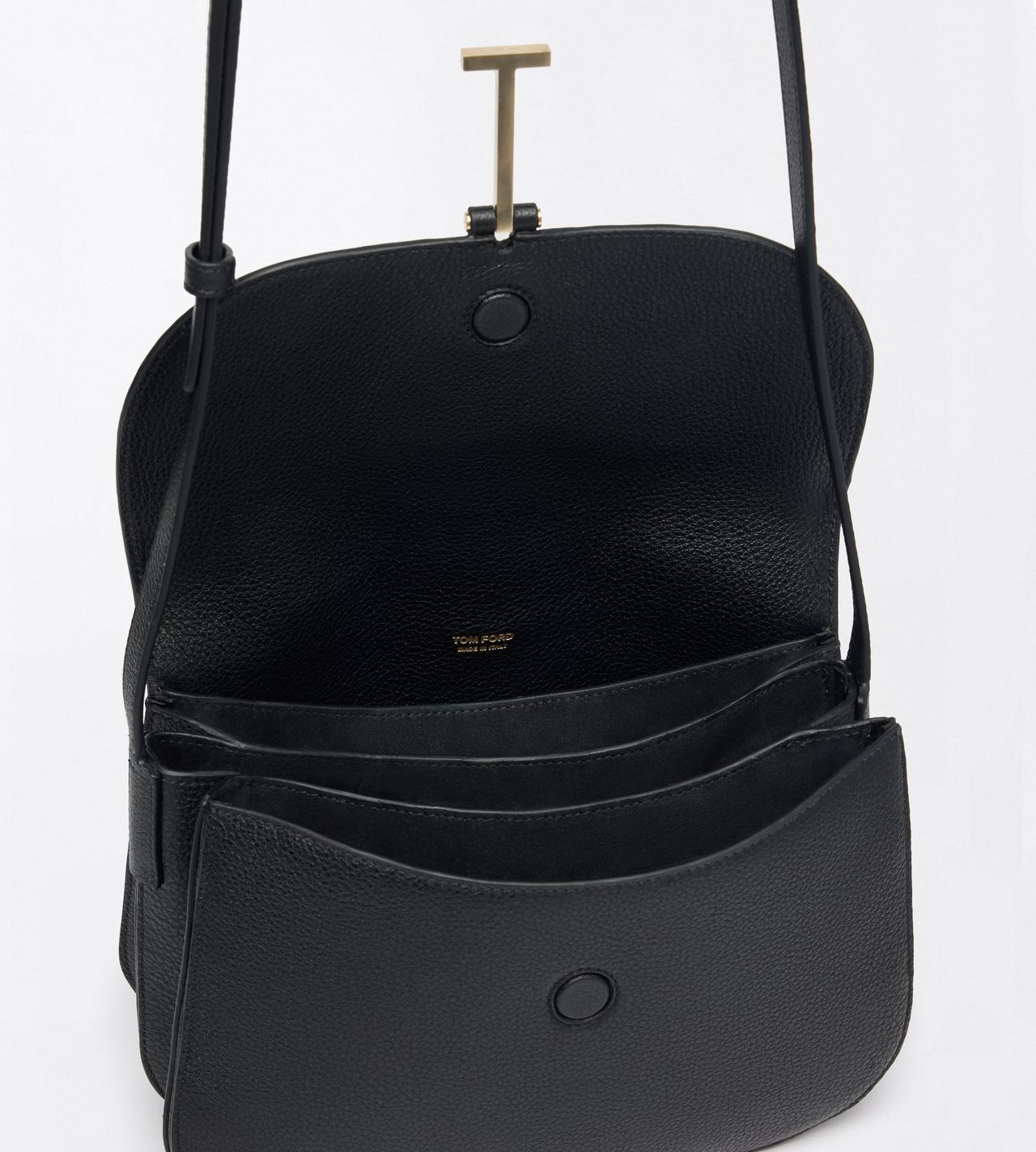 TOM FORD LEATHER BLACK GRAIN LEATHER KARA SMALL CROSSBODY BAG