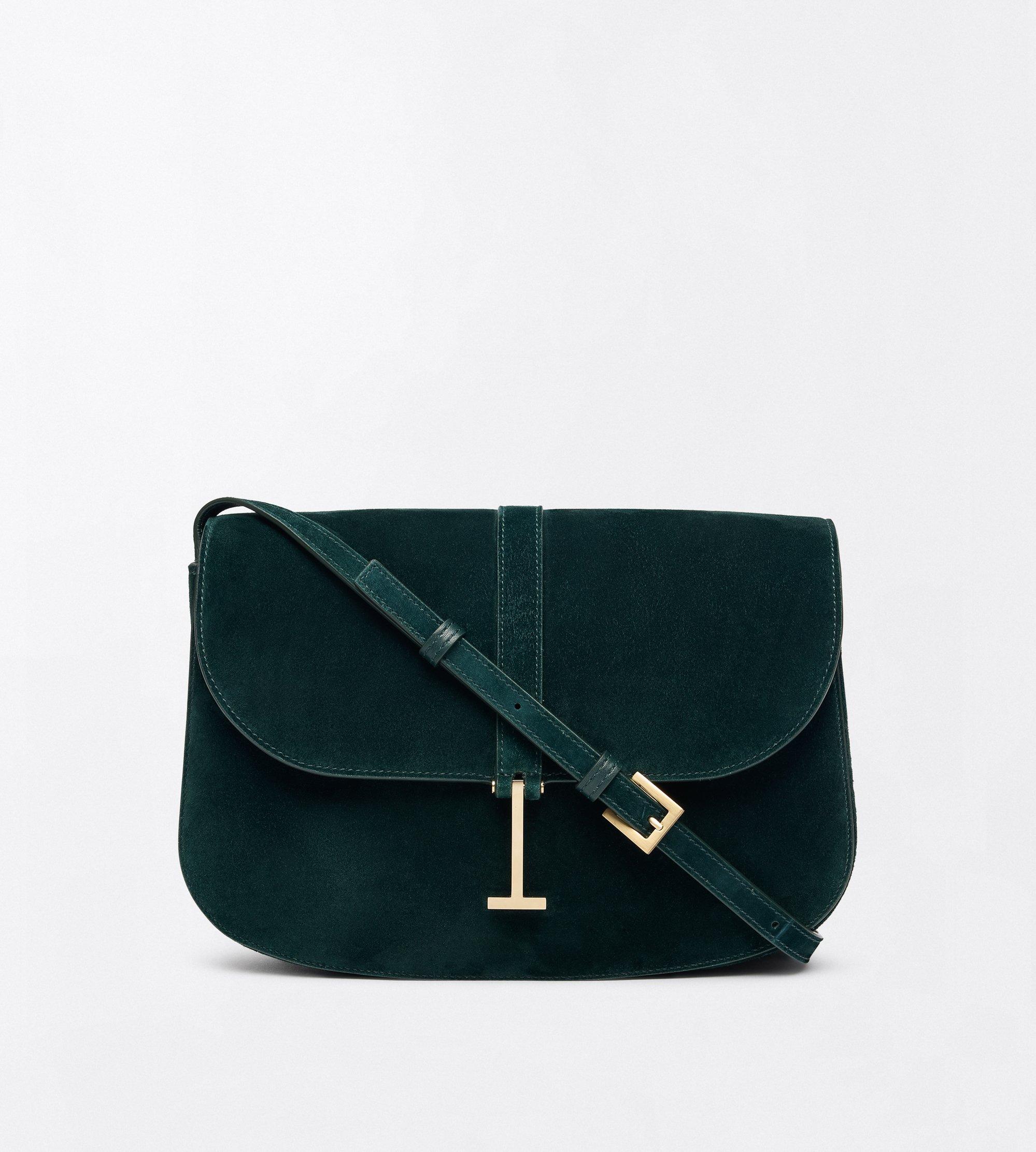 SUEDE LEATHER KARA MEDIUM CROSSBODY BAG