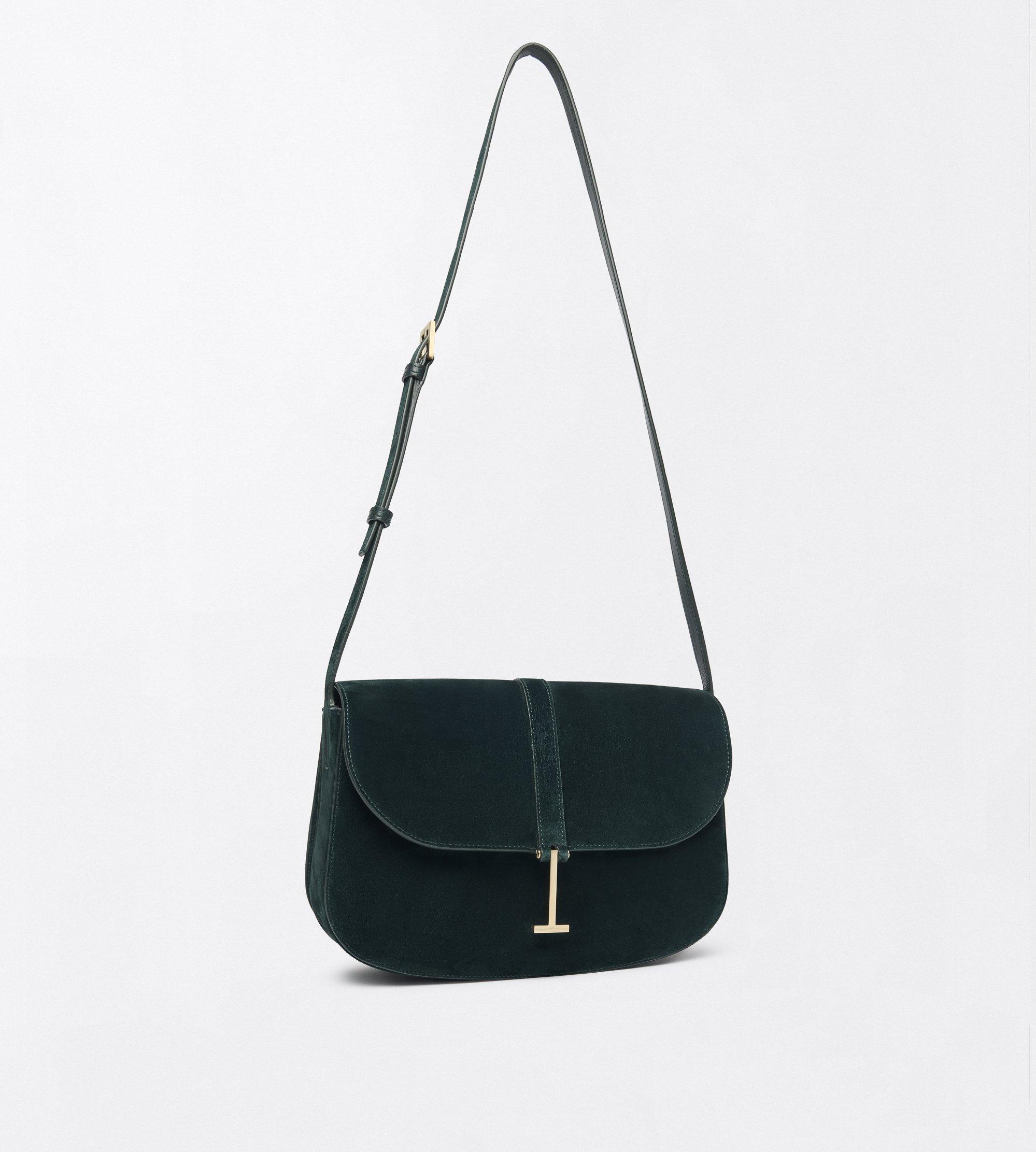 SUEDE LEATHER KARA MEDIUM CROSSBODY BAG