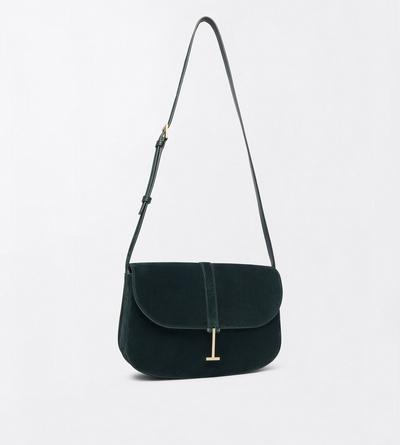 TOM FORD LEATHER PINE GREEN SUEDE LEATHER KARA MEDIUM CROSSBODY BAG