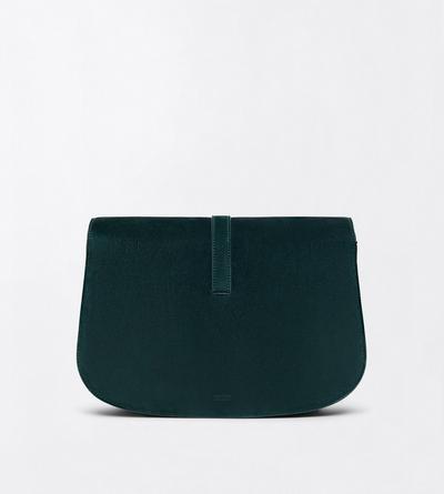 TOM FORD LEATHER PINE GREEN SUEDE LEATHER KARA MEDIUM CROSSBODY BAG