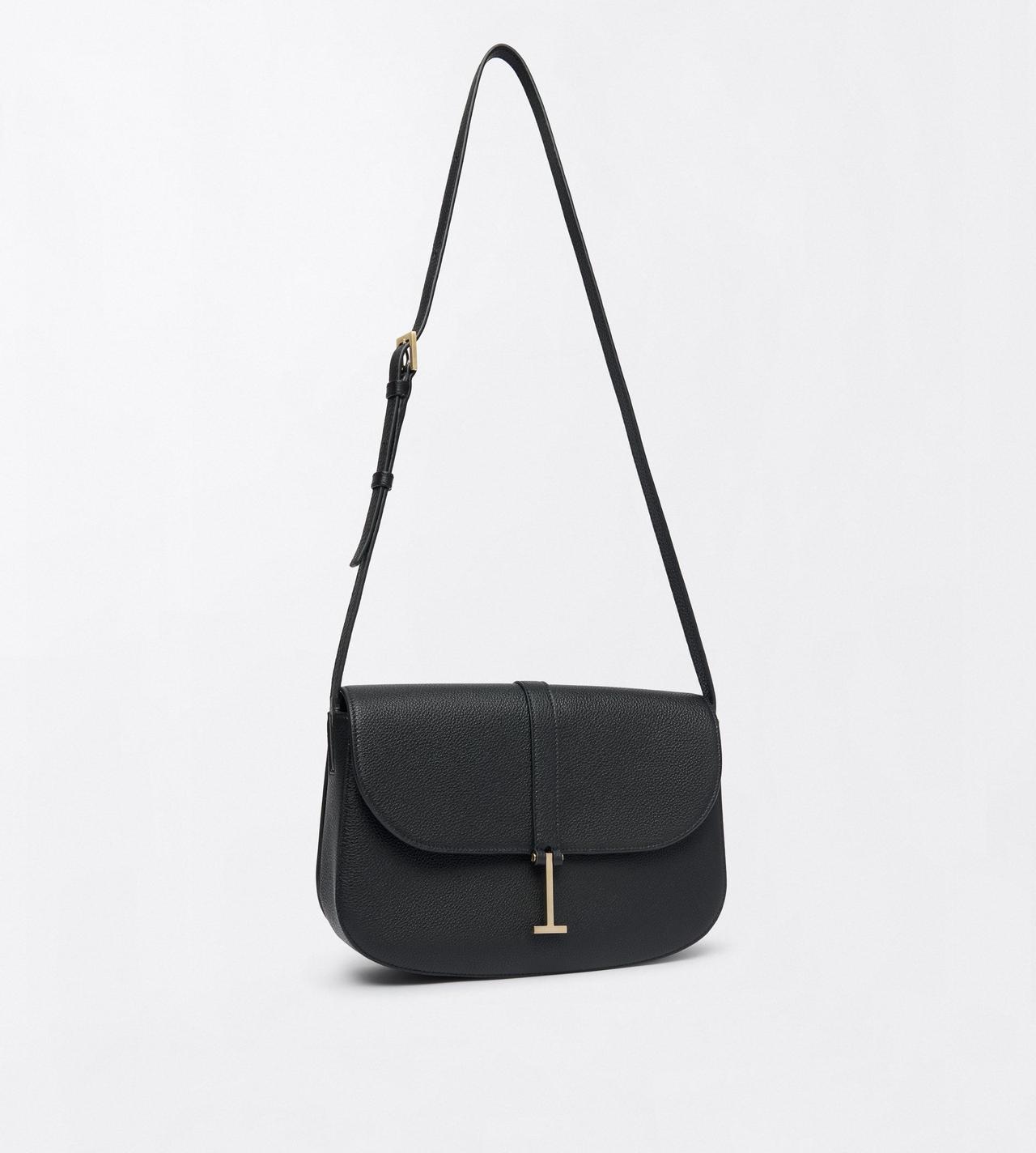 TOM FORD LEATHER BLACK GRAIN LEATHER KARA MEDIUM CROSSBODY BAG