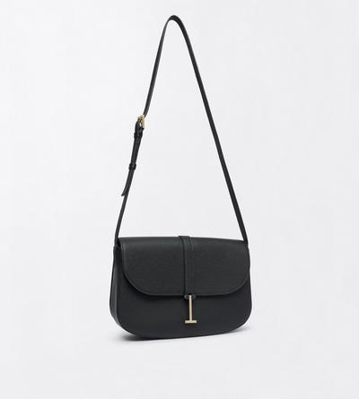 TOM FORD LEATHER BLACK GRAIN LEATHER KARA MEDIUM CROSSBODY BAG