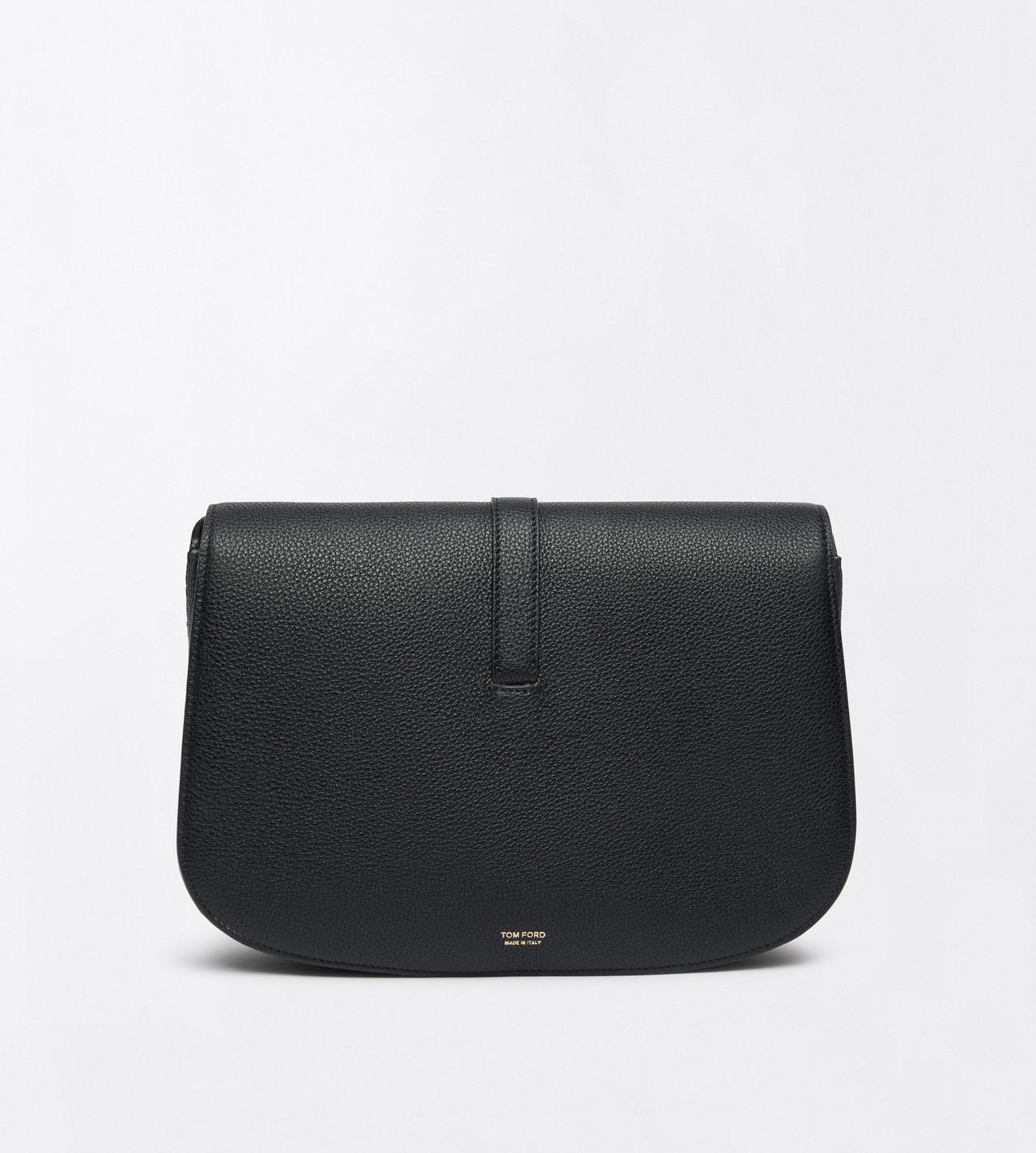 TOM FORD LEATHER BLACK GRAIN LEATHER KARA MEDIUM CROSSBODY BAG