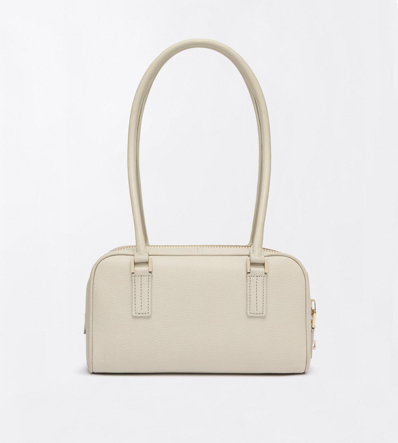 TOM FORD LEATHER DOVE GREY GRAIN LEATHER STRYKE MINI SHOULDER BAG