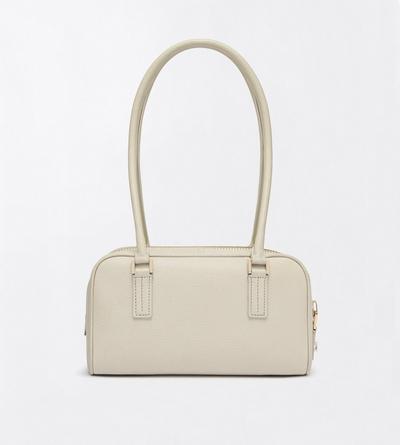 TOM FORD LEATHER DOVE GREY GRAIN LEATHER STRYKE MINI SHOULDER BAG