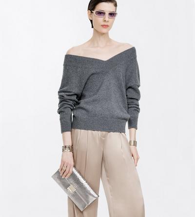 TOM FORD LEATHER SILVER LAMINATED PRINTED PYTHON JEAN CLUTCH