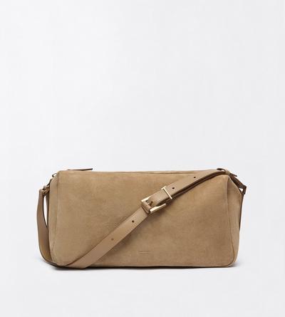 TOM FORD LEATHER AMPHORA SUEDE LEATHER T LOOP SHOULDER BAG