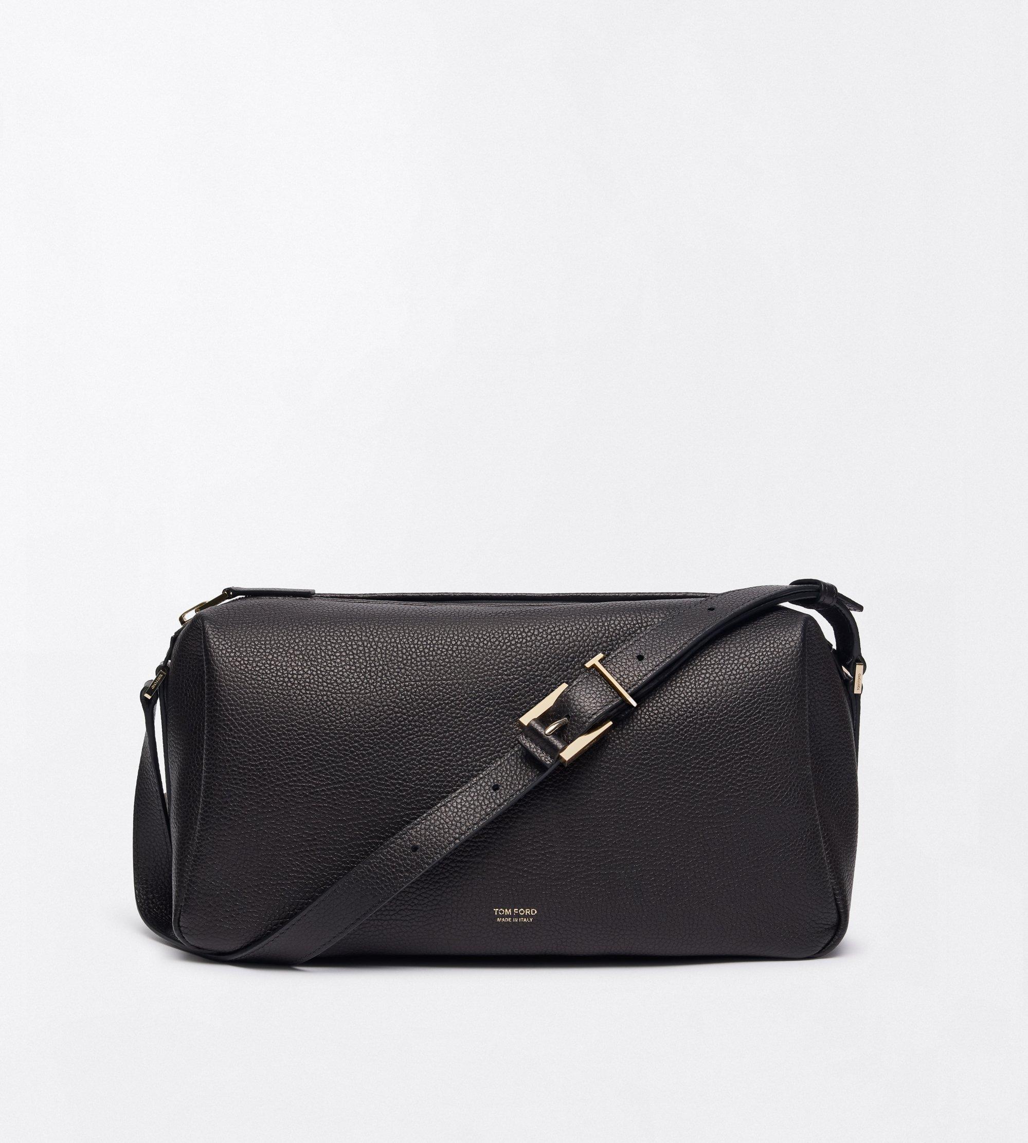 SAC &Eacute;PAULE EN CUIR FLEUR &Agrave; BOUCLE EN T