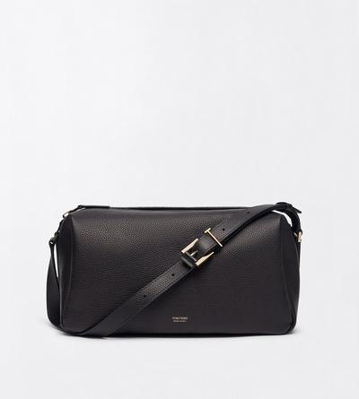 TOM FORD LEATHER NAA SAC &Eacute;PAULE EN CUIR FLEUR &Agrave; BOUCLE EN T