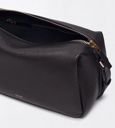 TOM FORD LEATHER NAA SAC &Eacute;PAULE EN CUIR FLEUR &Agrave; BOUCLE EN T
