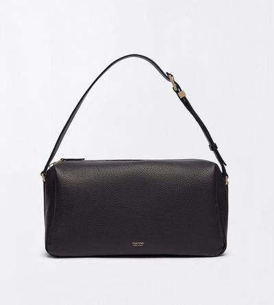 TOM FORD LEATHER NAA SAC &Eacute;PAULE EN CUIR FLEUR &Agrave; BOUCLE EN T
