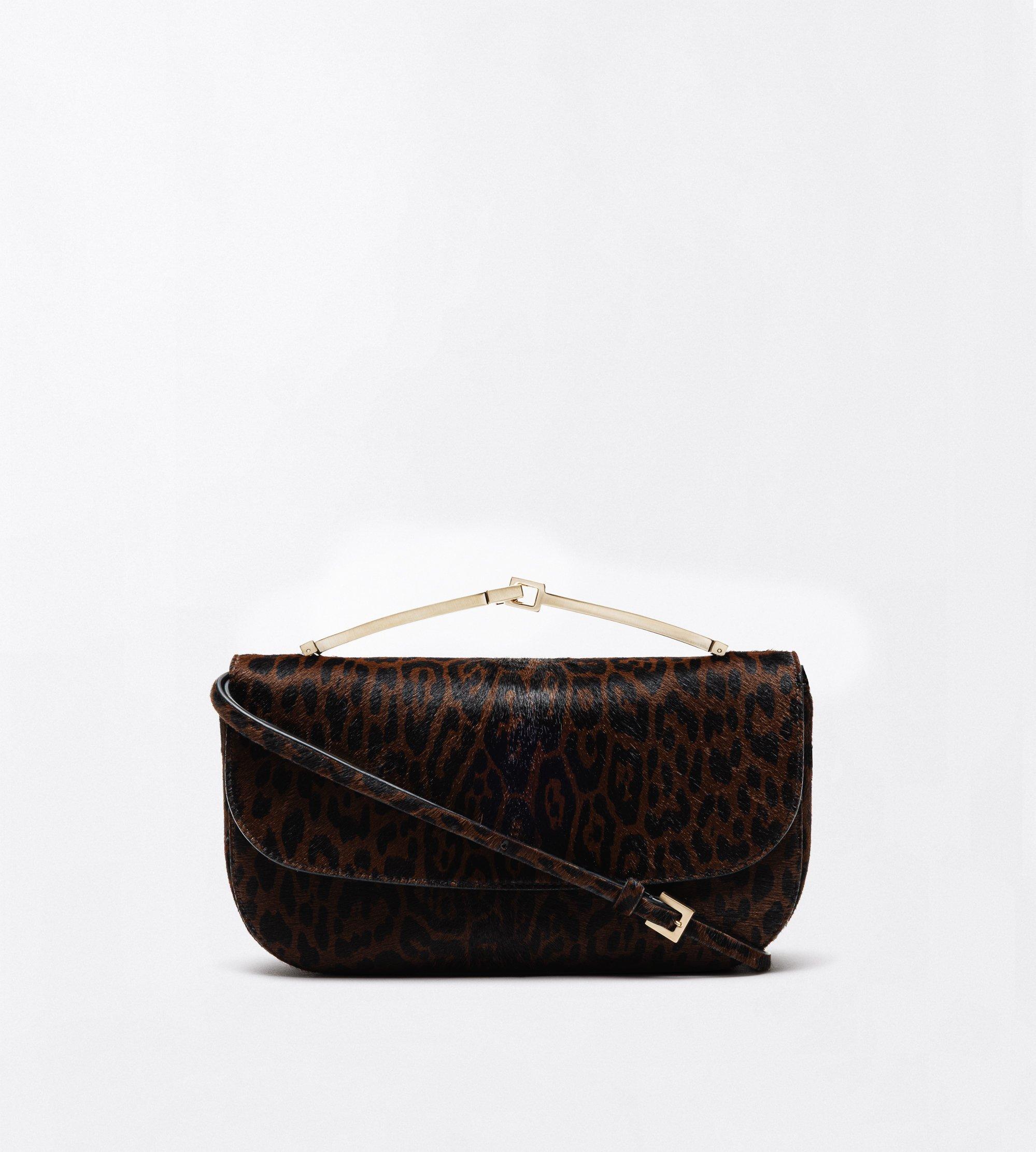 LEOPARD PRINT HAIR CALF ARC MINI BAG