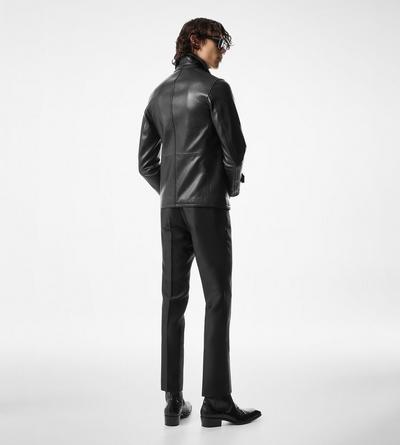 GRAIN LEATHER PEACOAT image number 2