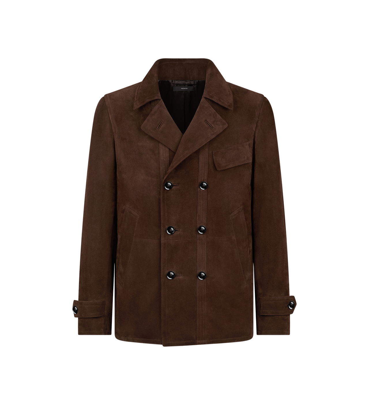 SUEDE PEACOAT image number 0