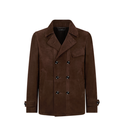 SUEDE PEACOAT