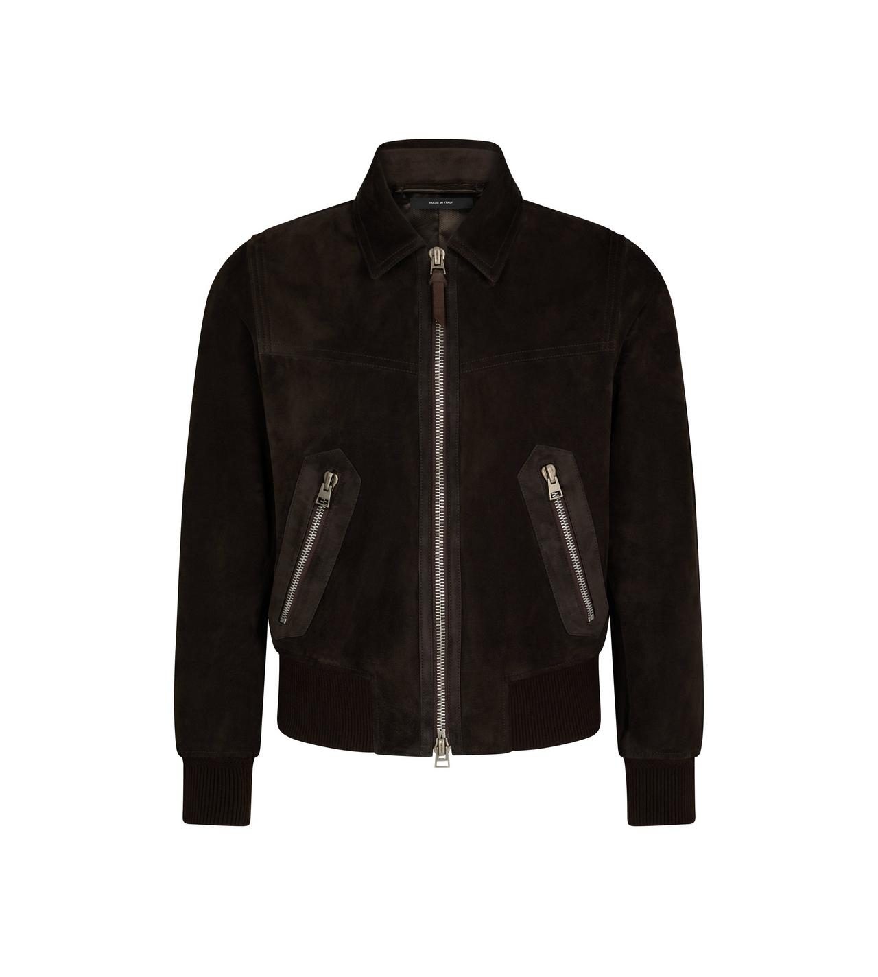 CASHMERE SUEDE COLLAR BLOUSON image number 0