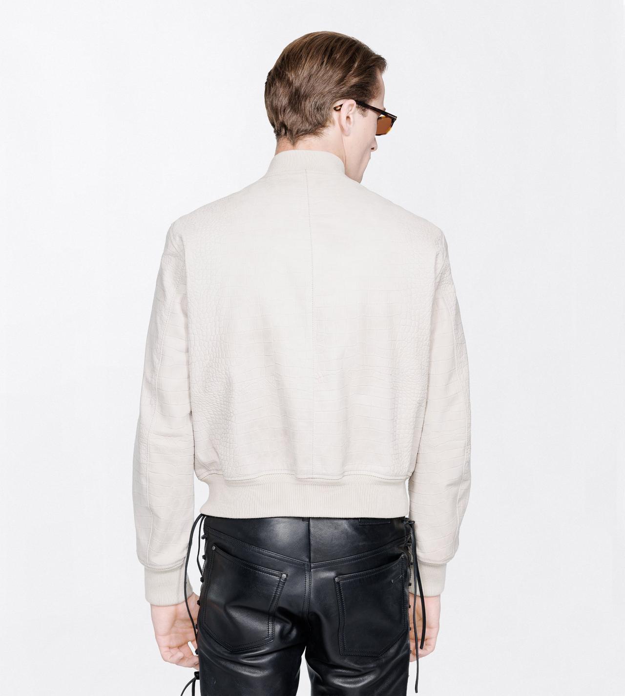 TOM FORD LEATHER PEYOTE ALLIGATOR PRINT NUBUCK BOMBER