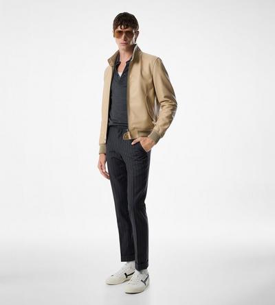 GRAIN LEATHER HARRINGTON image number 1