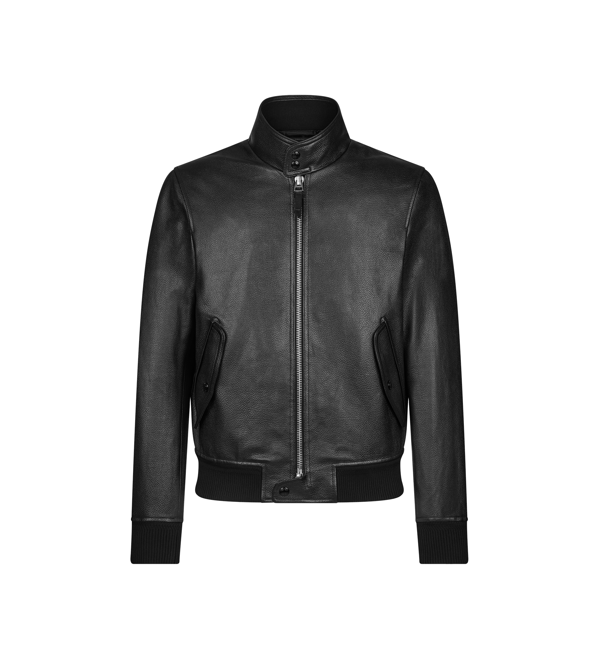 GRAIN LEATHER HARRINGTON