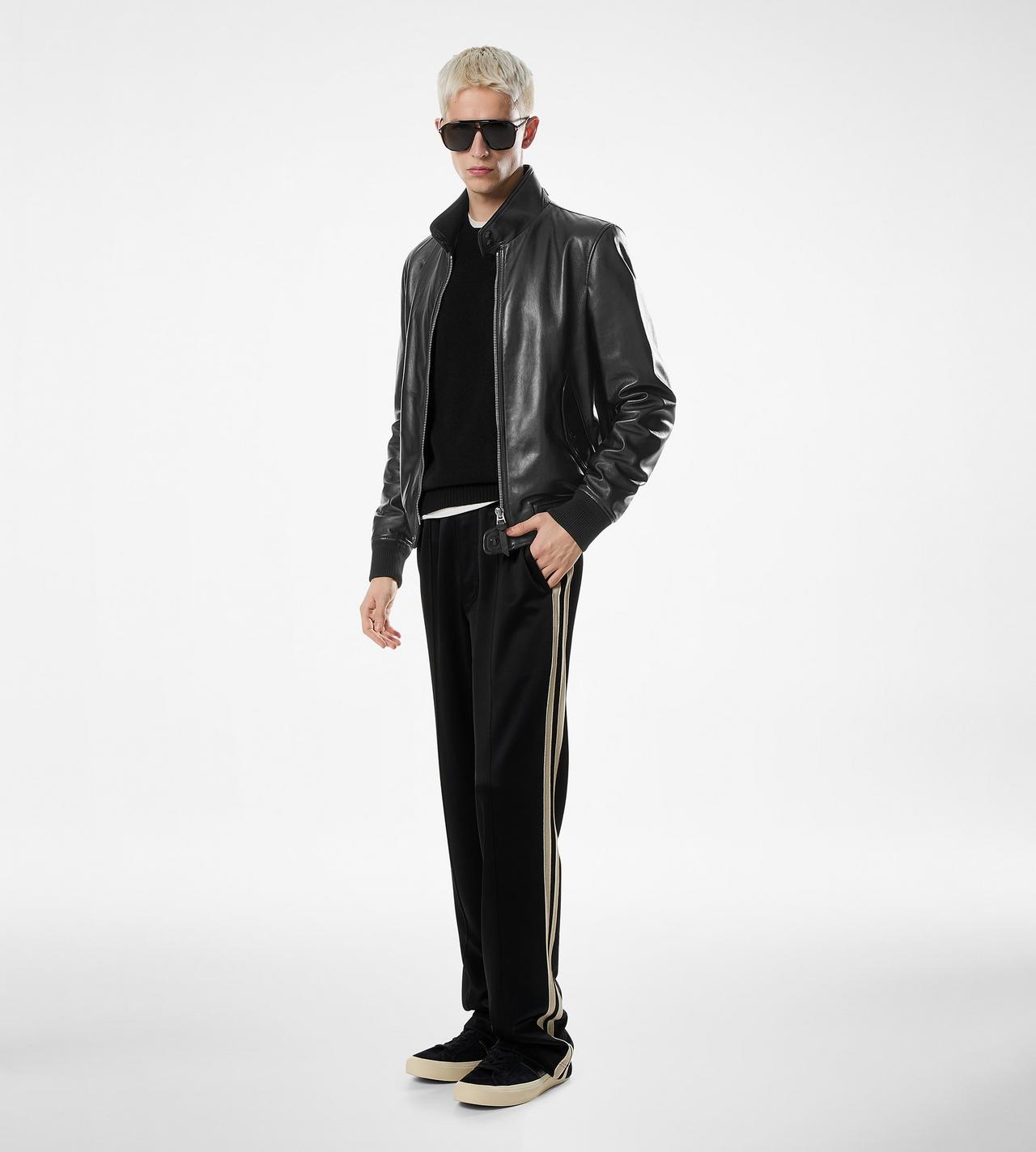 LEATHER HARRINGTON image number 1