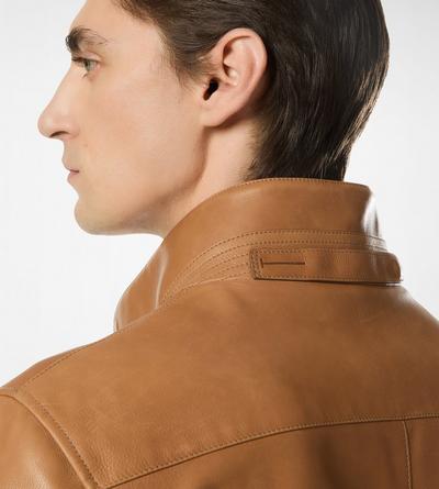 GRAIN LEATHER HARRINGTON image number 1
