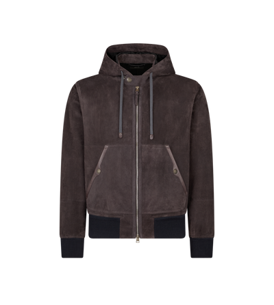SUEDE HOODED BLOUSON | Tom Ford Fashion