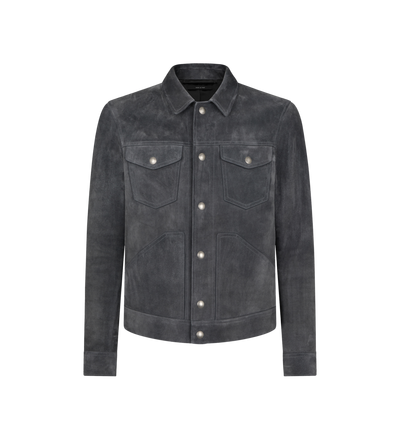 SUEDE WESTERN BLOUSON image number 0