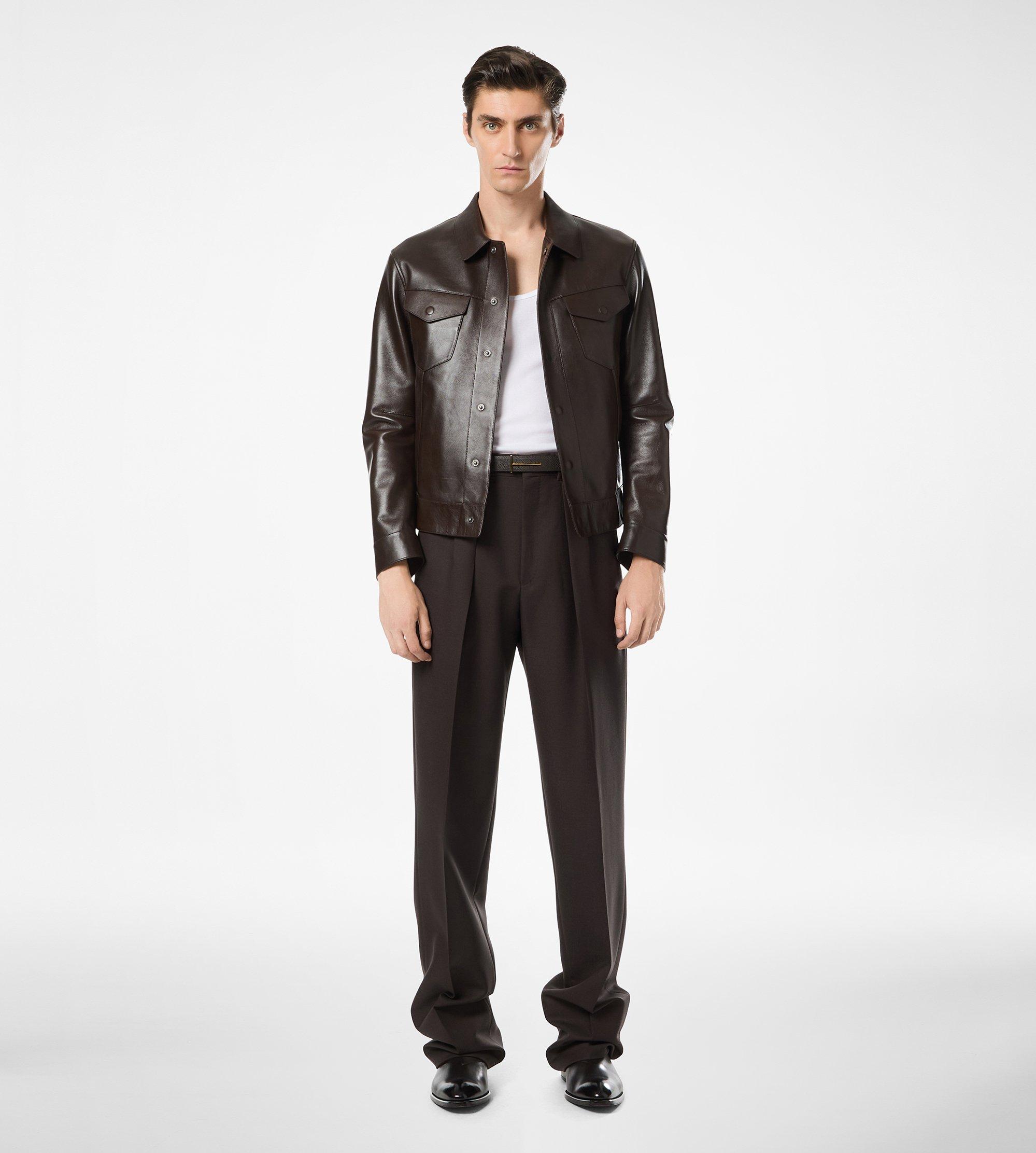 BUFFALO GRAIN LEATHER WESTERN JACKET