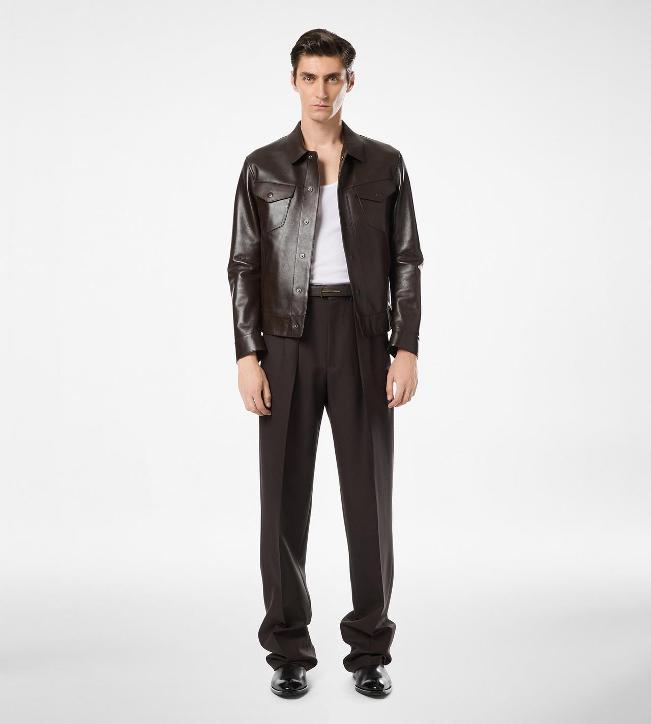 BUFFALO GRAIN LEATHER WESTERN JACKET image number 2