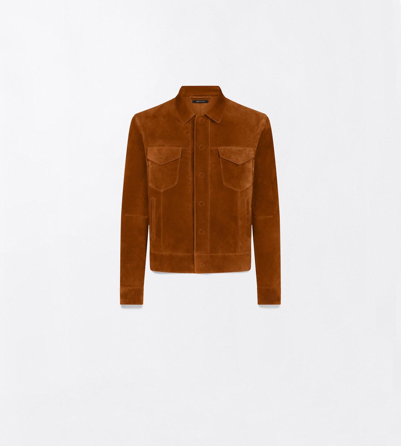 TOM FORD LEATHER RUST CASHMERE SUEDE WESTERN JACKET&nbsp;