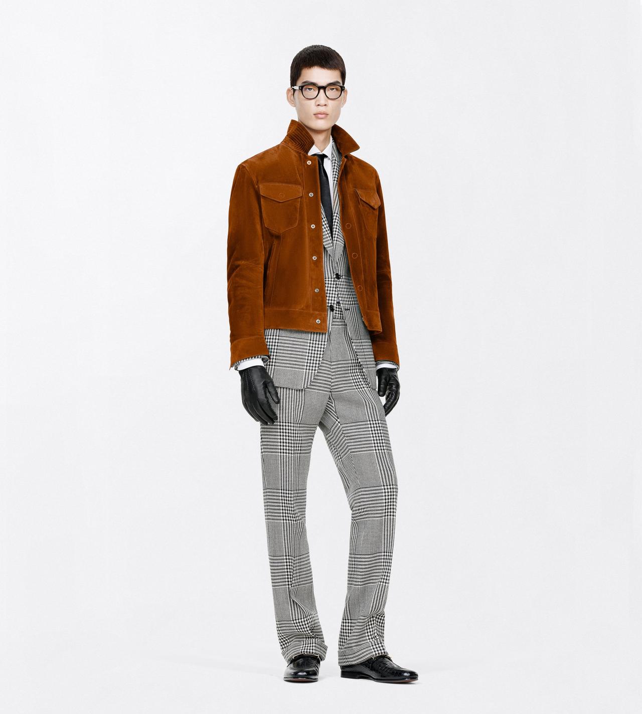 TOM FORD LEATHER RUST CASHMERE SUEDE WESTERN JACKET&nbsp;