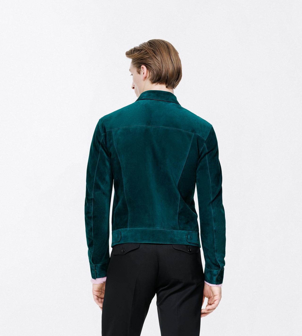 TOM FORD LEATHER EMERALD CASHMERE SUEDE WESTERN JACKET&nbsp;
