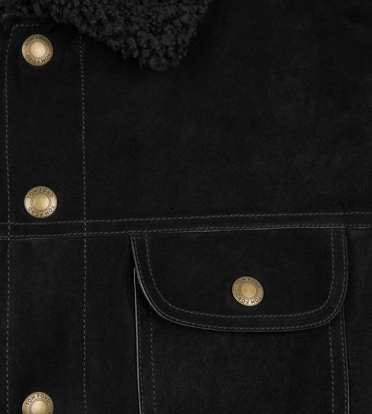 CASHMERE SUEDE SHEARLING TRUCKER image number 1