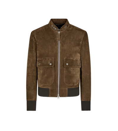 SOFT SUEDE PILOT BOMBER