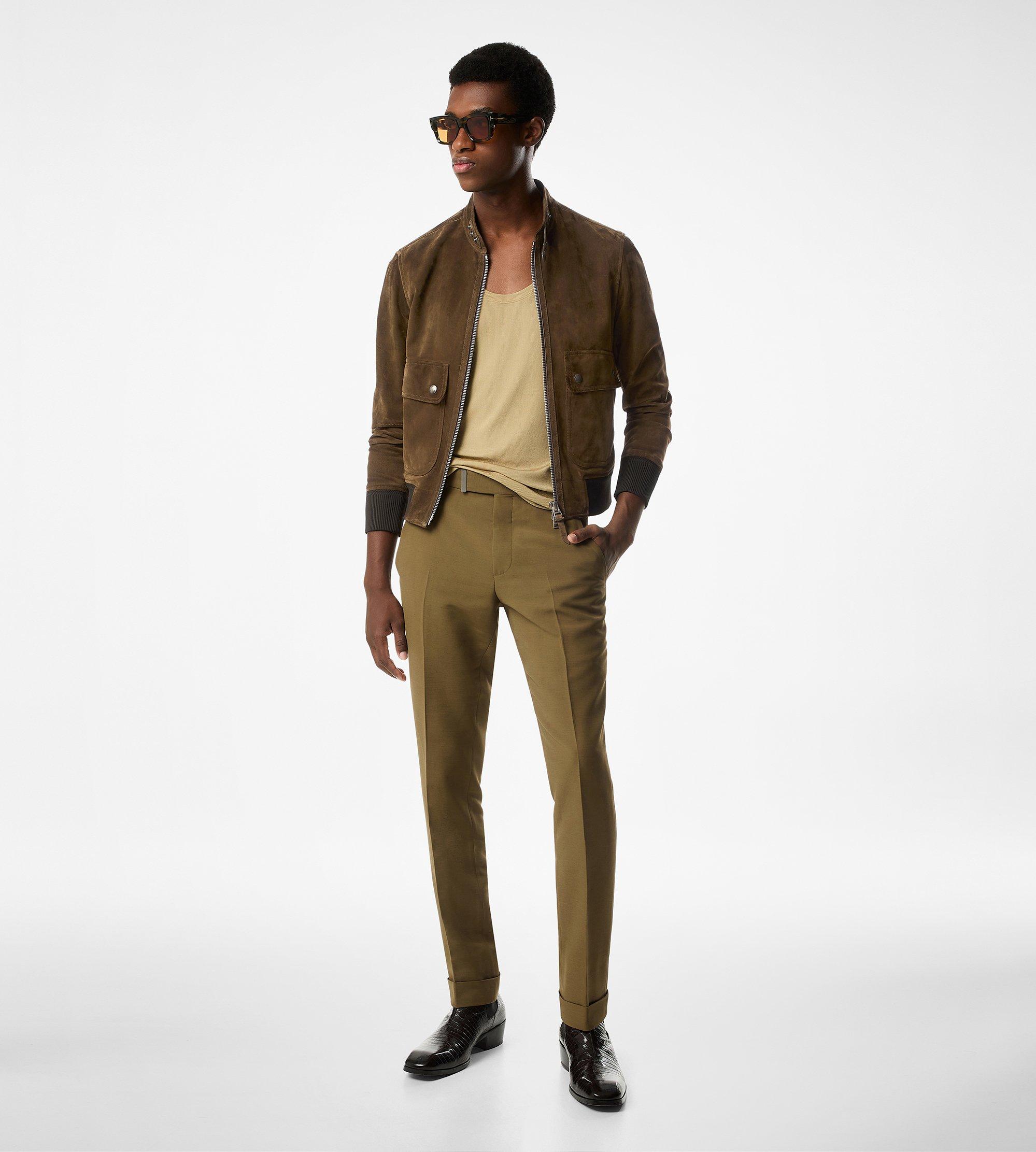 SOFT SUEDE PILOT BOMBER