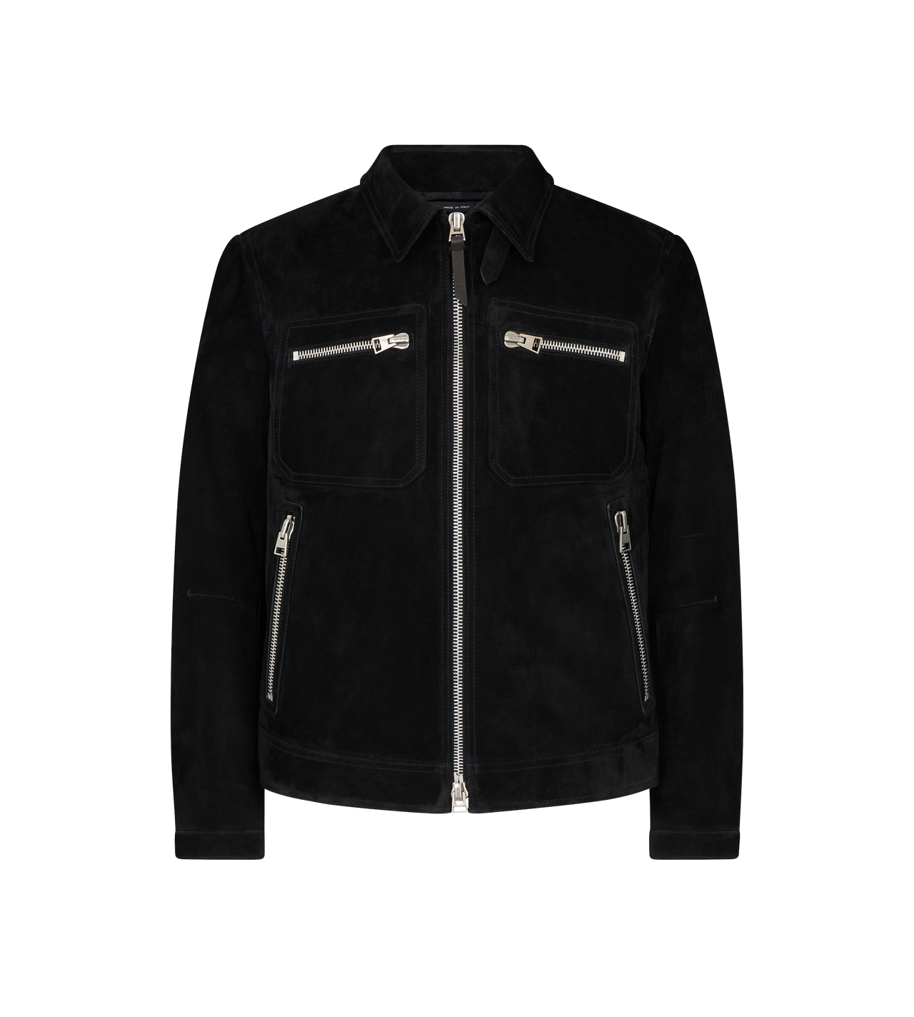 SOFT SUEDE ZIP BLOUSON image number 0