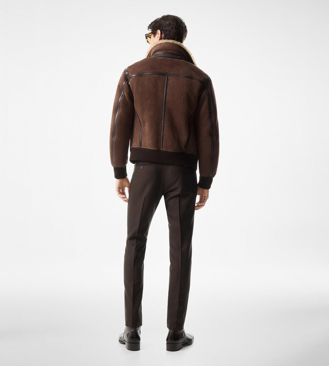 LIGHT SHEARLING FLIGHT BLOUSON image number 2