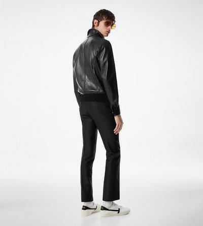 NAPPA GRAIN LEATHER COLLAR BLOUSON image number 2