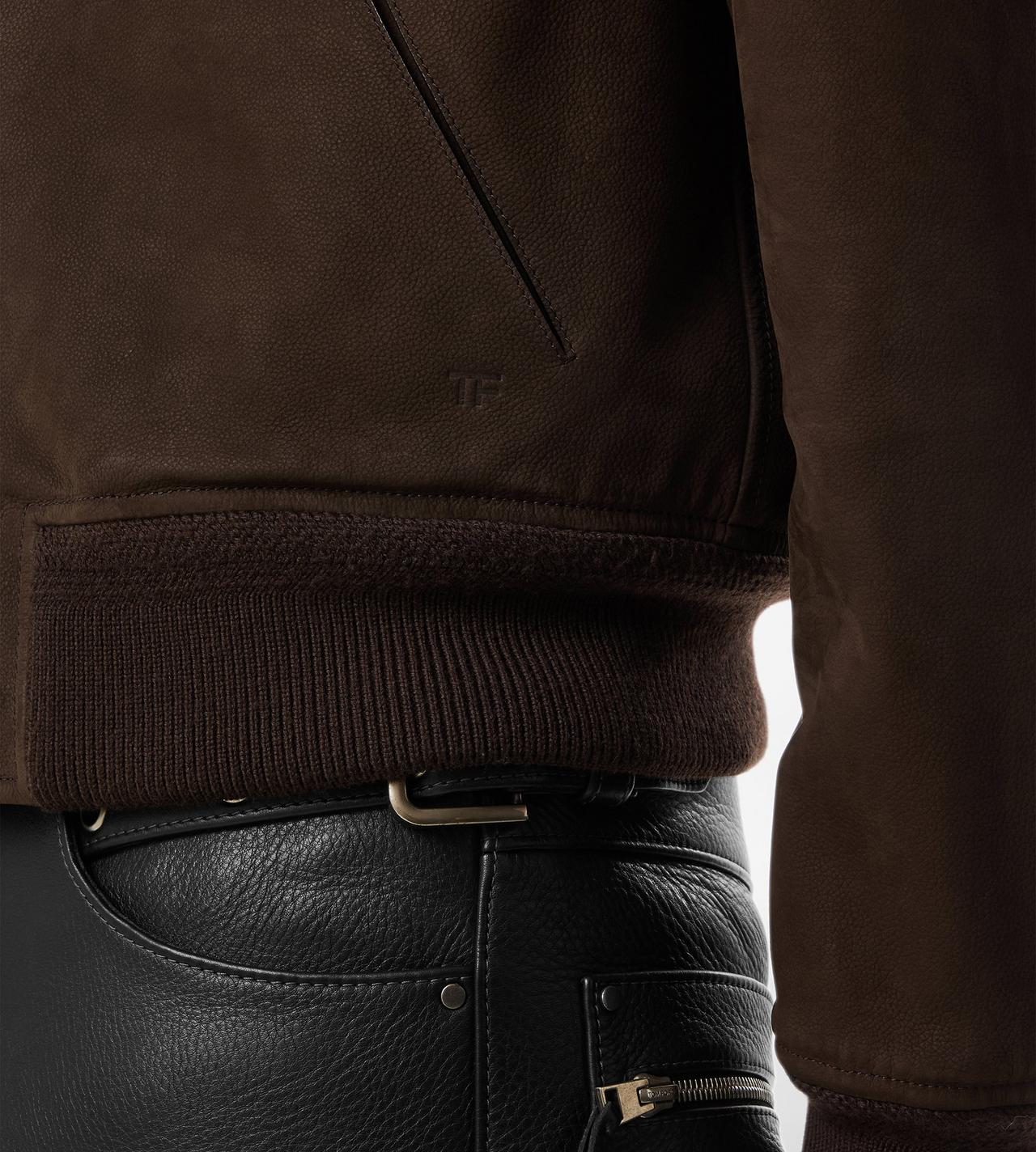 NUBUCK SHEARLING FLIGHT BOMBER image number 1