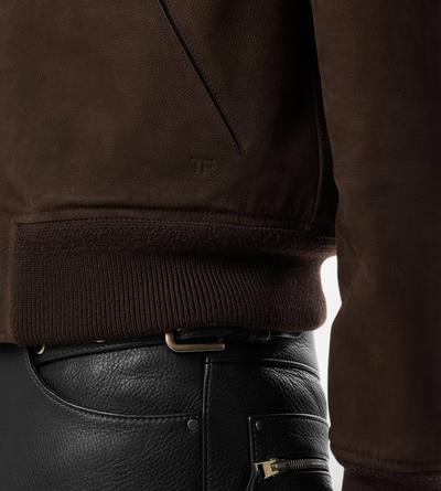 NUBUCK SHEARLING FLIGHT BOMBER image number 1